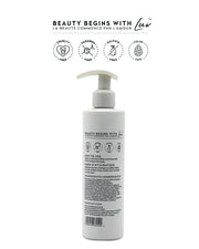 TruffLuv Truffle Shampoo back label - cruelty-free, paraben-free, sulfate-free, colour-safe formula with full ingredient list